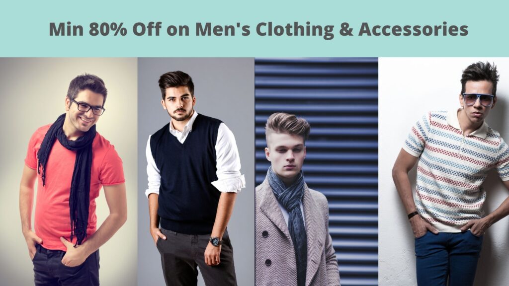 Minimum 80% Off on Men's Clothing - February 2024